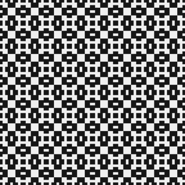 Soyut siyah ve beyaz süs desenli vektör çizimi