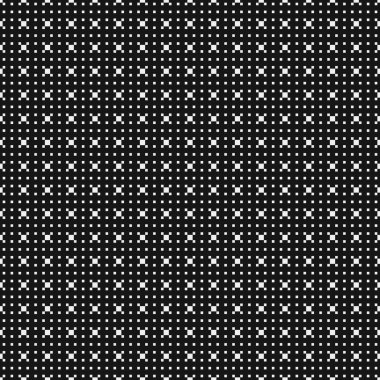 Soyut Çapraz Düzen. Noktalı arka plan. Geometrik Vektör İllüstrasyonu