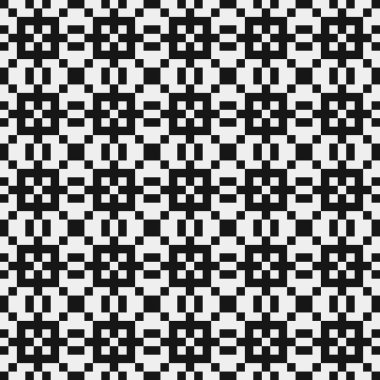 Soyut siyah ve beyaz süs desenli vektör çizimi