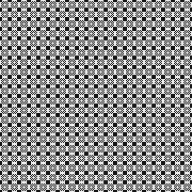 Soyut siyah ve beyaz süs desenli vektör çizimi