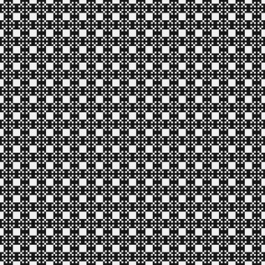 Soyut siyah ve beyaz süs desenli vektör çizimi