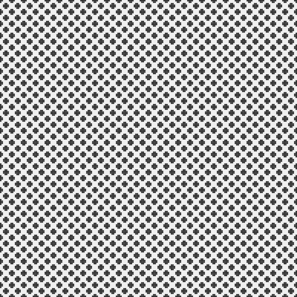 Seamless Pattern Black White Geometric Shapes Generative Computational Art Vector — Stock Vector