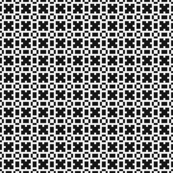 Abstract Zwart Wit Ornamentpatroon Vector Illustratie — Stockvector
