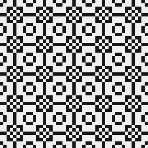 抽象黒と白の装飾パターンベクトル図 — ストックベクタ