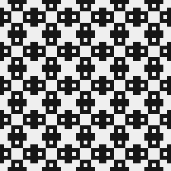 Abstrato Preto Branco Padrão Ornamental Ilustração Vetorial — Vetor de Stock