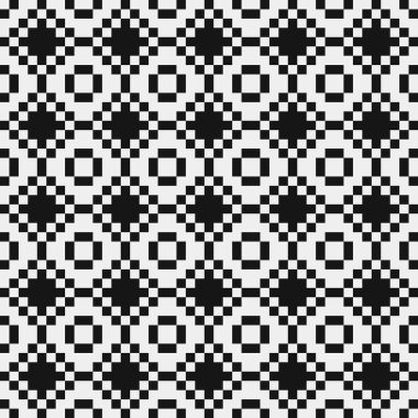 Noktalı siyah ve beyaz haç desenleri üretici sanat çizimleri