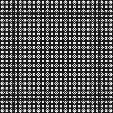 Soyut siyah ve beyaz süs desenli vektör çizimi