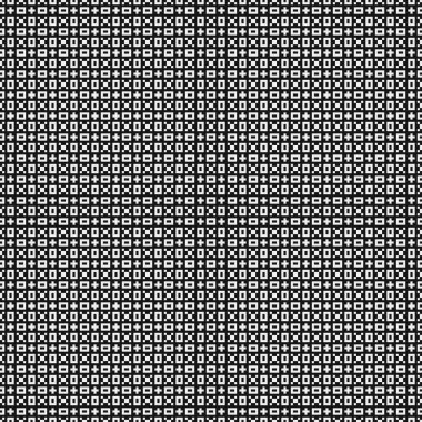 Soyut siyah ve beyaz süs desenli vektör çizimi