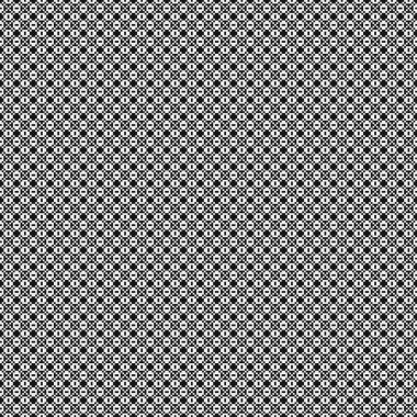 Soyut siyah ve beyaz süs desenli vektör çizimi