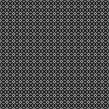 Soyut siyah ve beyaz süs desenli vektör çizimi