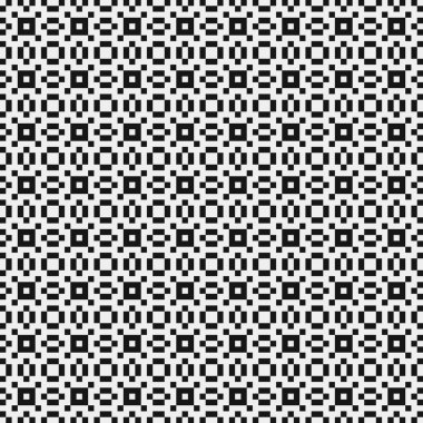 Soyut siyah ve beyaz süs desenli vektör çizimi