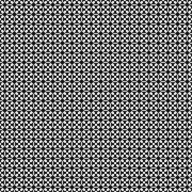 Soyut siyah ve beyaz süs desenli vektör çizimi