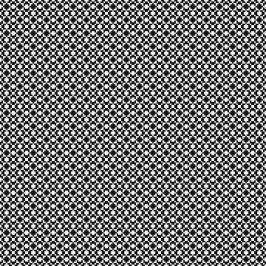 Soyut siyah ve beyaz süs desenli vektör çizimi