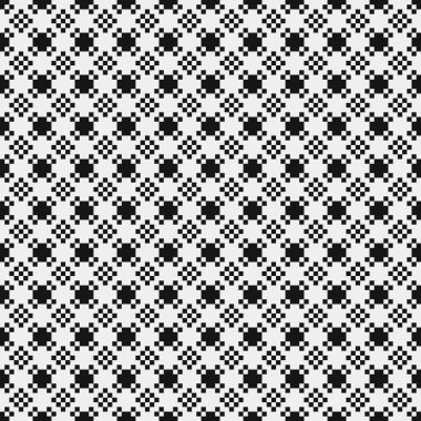 Soyut siyah ve beyaz süs desenli vektör çizimi