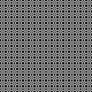 Soyut siyah ve beyaz süs desenli vektör çizimi