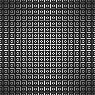 Soyut siyah ve beyaz süs desenli vektör çizimi