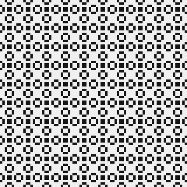 Modèle Sans Couture Formes Géométriques Noires Blanches Illustration Vectorielle Art — Image vectorielle