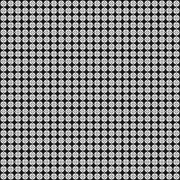 Black White Abstract Pattern Logo Generative Computational Art Illustration — 스톡 벡터