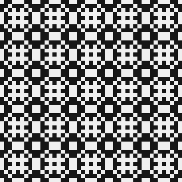 Ilustración Abstracta Del Vector Patrón Ornamental Blanco Negro — Vector de stock