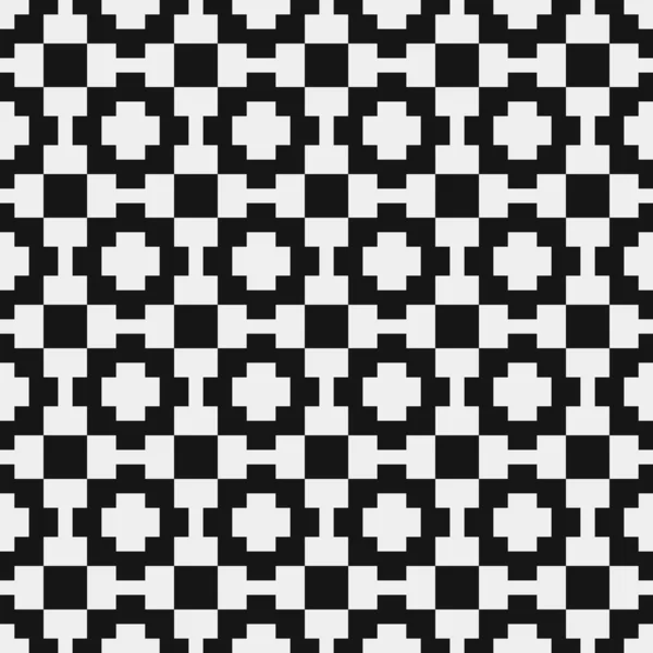 Ilustración Abstracta Del Vector Patrón Ornamental Blanco Negro — Archivo Imágenes Vectoriales