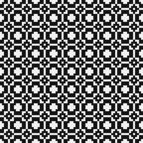 抽象黒と白の装飾パターンベクトル図 — ストックベクタ