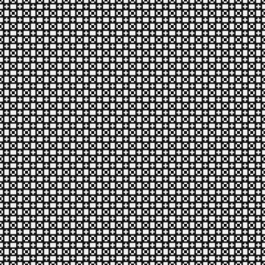 Soyut siyah ve beyaz süs desenli vektör çizimi