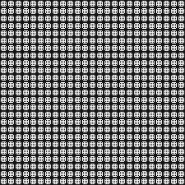 Soyut siyah ve beyaz süs desenli vektör çizimi