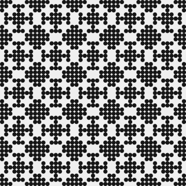 Soyut Çapraz Düzen. Noktalı arka plan. Geometrik Vektör İllüstrasyonu