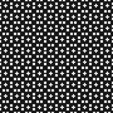 Soyut siyah ve beyaz süs desenli vektör çizimi