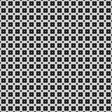 Soyut siyah ve beyaz süs desenli vektör çizimi