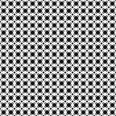 Soyut siyah ve beyaz süs desenli vektör çizimi