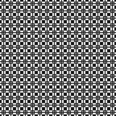 Soyut siyah ve beyaz süs desenli vektör çizimi