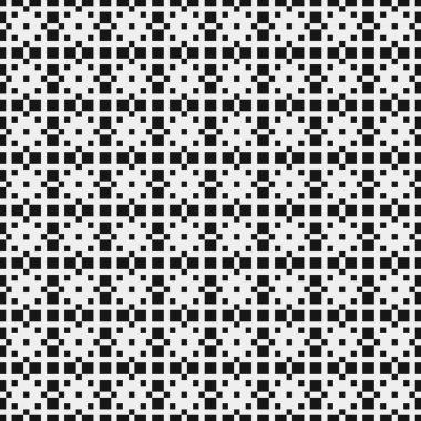 Soyut siyah ve beyaz süs desenli vektör çizimi