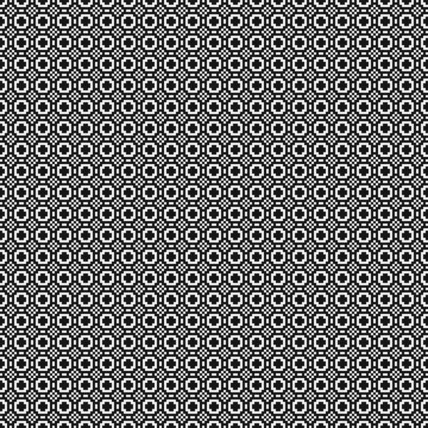 Ilustración Abstracta Del Vector Patrón Ornamental Blanco Negro — Vector de stock