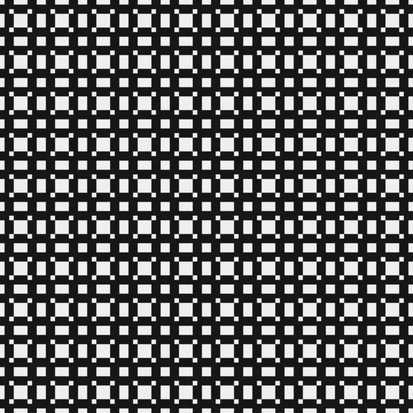 ドット絵で黒と白のクロスパターン Generative Art Illigure — ストックベクタ