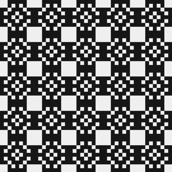 Ilustración Abstracta Del Vector Patrón Ornamental Blanco Negro — Vector de stock