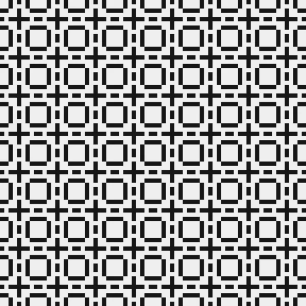 Ilustración Abstracta Del Vector Patrón Ornamental Blanco Negro — Vector de stock