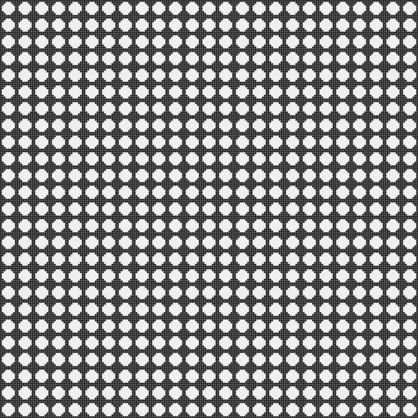 Seamless Pattern Black White Geometric Shapes Generative Computational Art Vector — Stock Vector