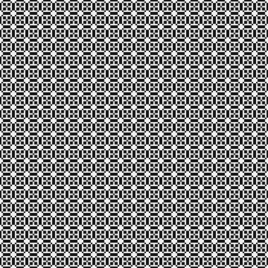 Soyut siyah ve beyaz süs desenli vektör çizimi