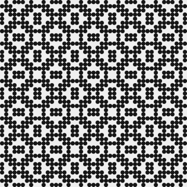 Soyut Çapraz Düzen. Noktalı arka plan. Geometrik Vektör İllüstrasyonu