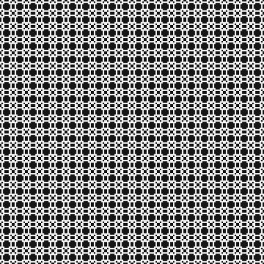 Soyut siyah ve beyaz süs desenli vektör çizimi