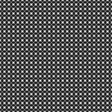 Soyut siyah ve beyaz süs desenli vektör çizimi