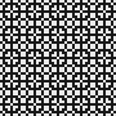 Soyut siyah ve beyaz süs desenli vektör çizimi