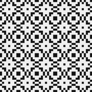 Siyah ve beyaz soyut desen, logo üretken hesaplama, sanat illüstrasyonu 