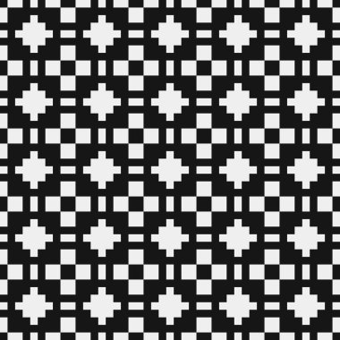 Soyut siyah ve beyaz süs desenli vektör çizimi