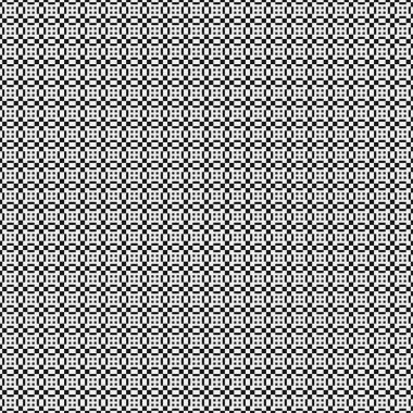 Soyut siyah ve beyaz süs desenli vektör çizimi