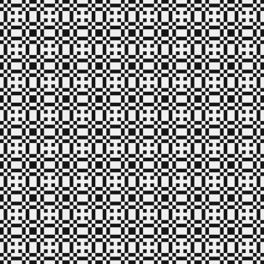 Soyut siyah ve beyaz süs desenli vektör çizimi