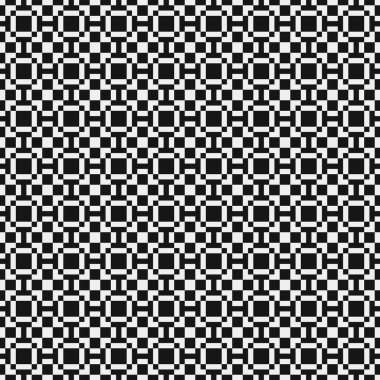 Soyut siyah ve beyaz süs desenli vektör çizimi