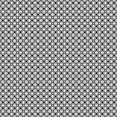 Soyut siyah ve beyaz süs desenli vektör çizimi