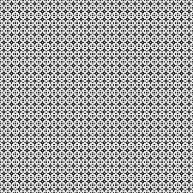 Soyut siyah ve beyaz süs desenli vektör çizimi